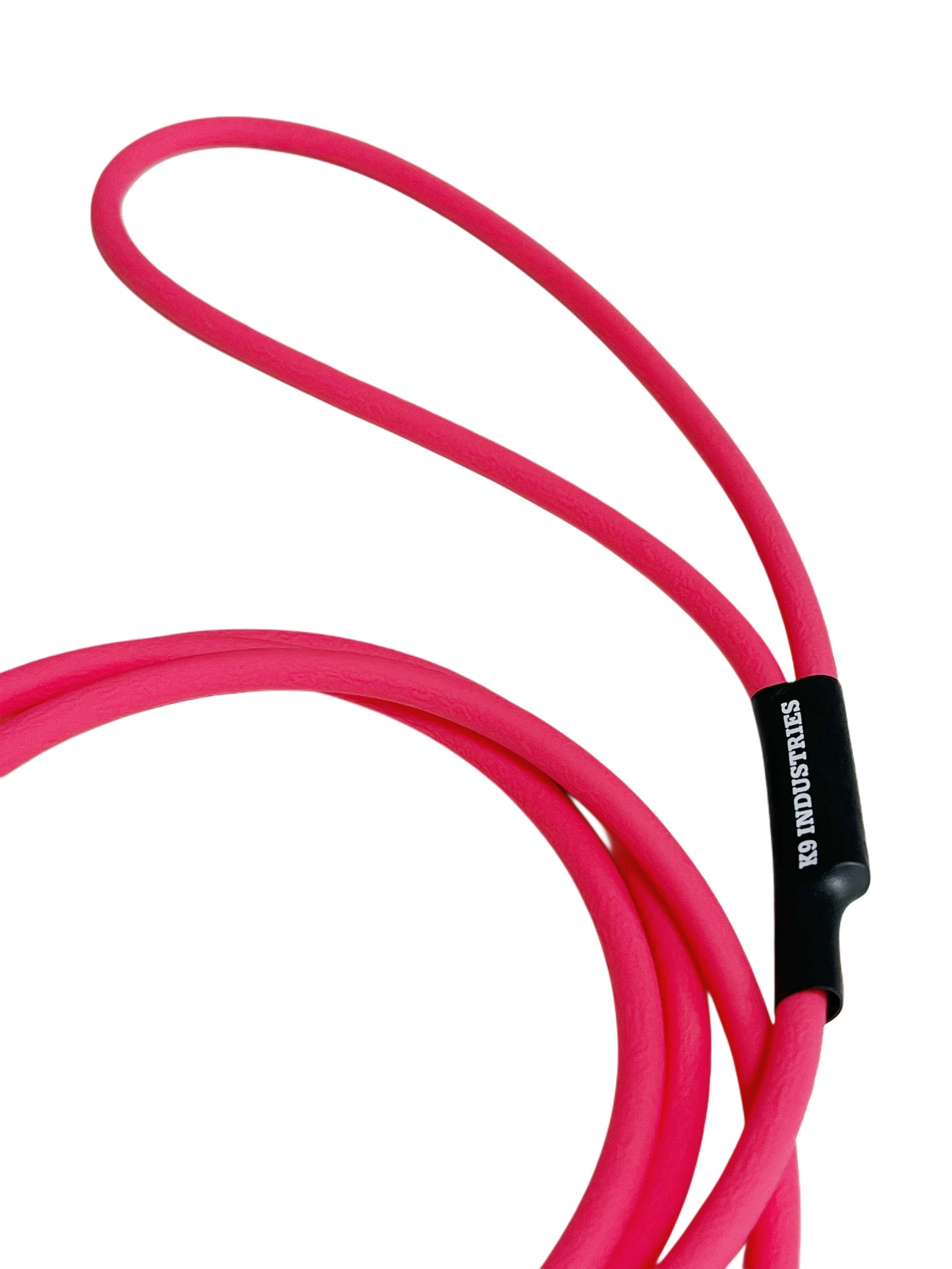 רצועת לאסו/ רצועת סליפ ליש לכלב עשויה מביאוטן עגול- עם קולר חנק מובנה 6 מ"מ ורוד - FOR DOG TRAINERS- ISRAEL