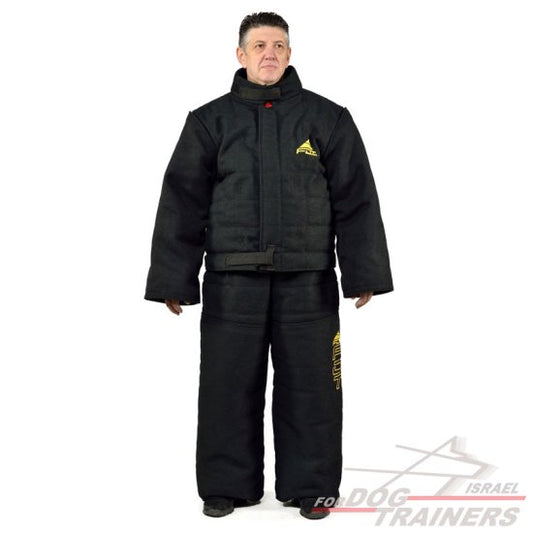 חליפת נשיכה עם מיגון מחוזק במיוחד ושרוולים כפולים להגנה מלאה על הגוף - FOR DOG TRAINERS- ISRAEL