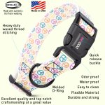 קולר לכלב עשוי ביאוטן מעוצב- הדפס פיס - FOR DOG TRAINERS- ISRAEL