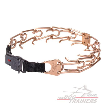 קולר דוקרנים עושי קורגן, נעילה בקליק, לכלבים גדולים- תוצרת גרמניה - FOR DOG TRAINERS- ISRAEL