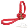 רצועה לכלב עשויה מביאוטן - בצבע אדום בוהק - FOR DOG TRAINERS- ISRAEL