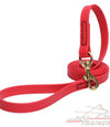 רצועה לכלב עשויה מביאוטן - בצבע אדום בוהק - FOR DOG TRAINERS- ISRAEL