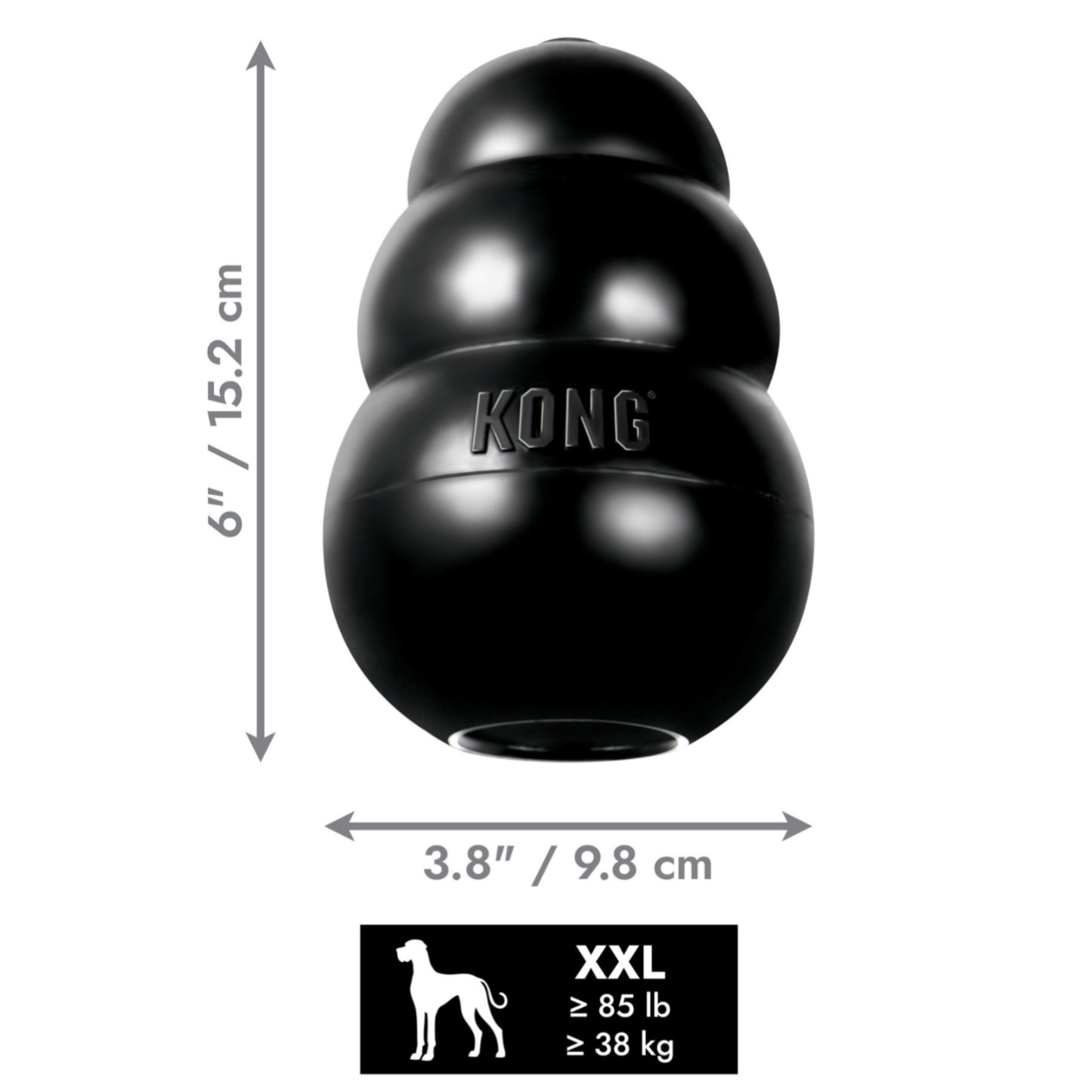 מוצר נשיכה עמיד במיוחד קונג אקסטרים מידה אקסטרה אקסטרה לארג-  KONG Extreme XXL