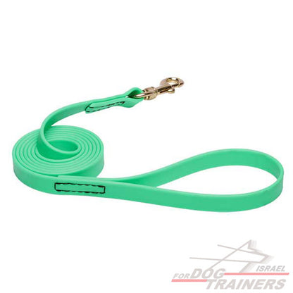 רצועה לכלב עשויה מביאוטן- בצבע ירוק דומיננטי - FOR DOG TRAINERS- ISRAEL