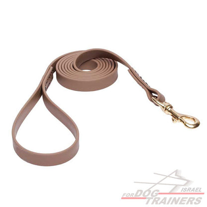 רצועה לכלב עשויה מביאוטן - בצבע טבעי - FOR DOG TRAINERS- ISRAEL