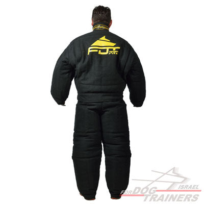 חליפת נשיכה שחורה להגנה מלאה על הגוף-רמת אימון - FOR DOG TRAINERS- ISRAEL