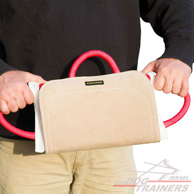 כרית נשיכה לכלב עם כיסוי מעור חזק במיוחד - FOR DOG TRAINERS- ISRAEL