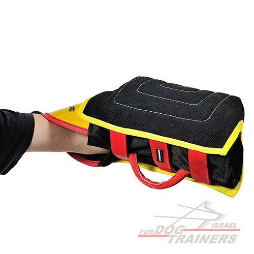 שרוול נשיכה קצר לגורים וכלבים צעירים עשוי מפשתן צרפתי - FOR DOG TRAINERS- ISRAEL