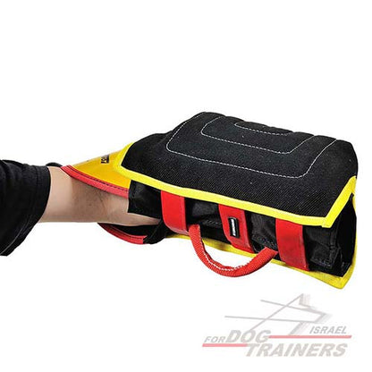 שרוול נשיכה קצר לגורים וכלבים צעירים עשוי מפשתן צרפתי - FOR DOG TRAINERS- ISRAEL