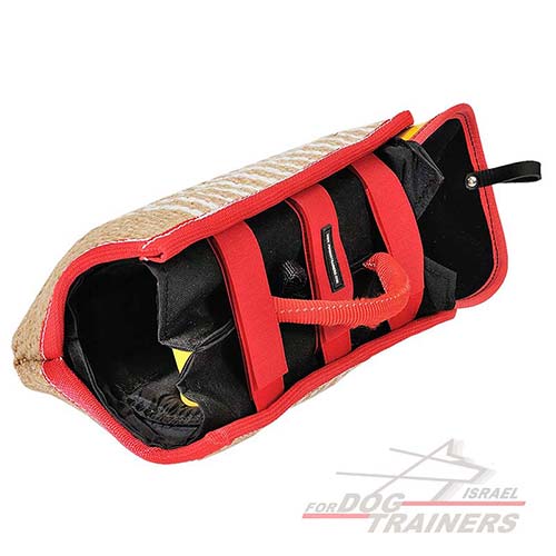 שרוול נשיכה קצר לגורים וכלבים צעירים עשוי מבד יוטה - FOR DOG TRAINERS- ISRAEL
