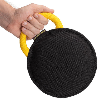 כרית נשיכה לכלב עם ידית מבד פשתן צרפתי - FOR DOG TRAINERS- ISRAEL