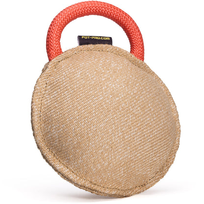 כרית נשיכה לכלב עם ידית מבד יוטה - FOR DOG TRAINERS- ISRAEL