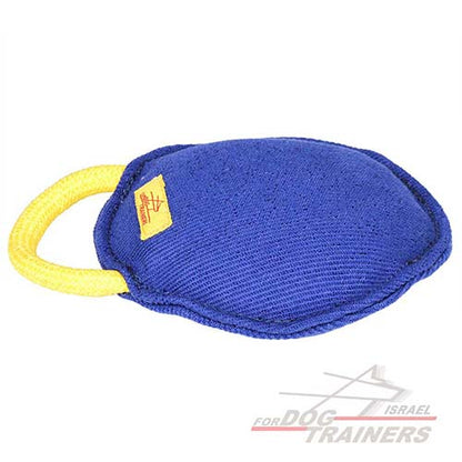 כרית נשיכה לכלב עם ידית מבד פשתן צרפתי - FOR DOG TRAINERS- ISRAEL