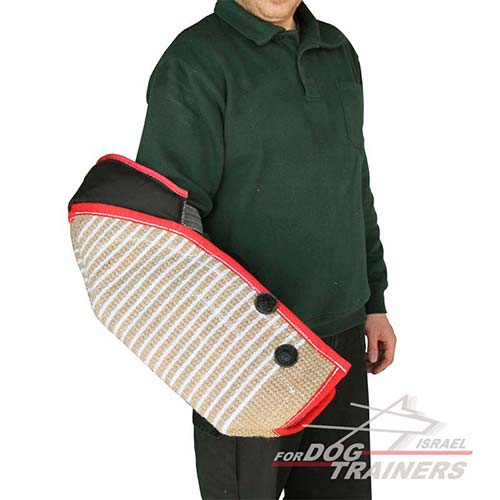 שרוול נשיכה מקצועי עשוי מבד יוטה - FOR DOG TRAINERS- ISRAEL