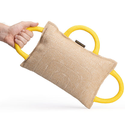 כרית נשיכה לכלב לאימונים עם 3 ידיות - FOR DOG TRAINERS- ISRAEL