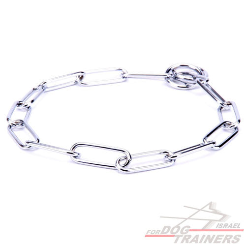 קולר חנק יוקרתי השומר על הפרווה- 4 מ"מ - FOR DOG TRAINERS- ISRAEL