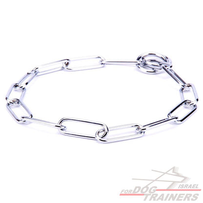 קולר חנק יוקרתי השומר על הפרווה- 4 מ"מ - FOR DOG TRAINERS- ISRAEL