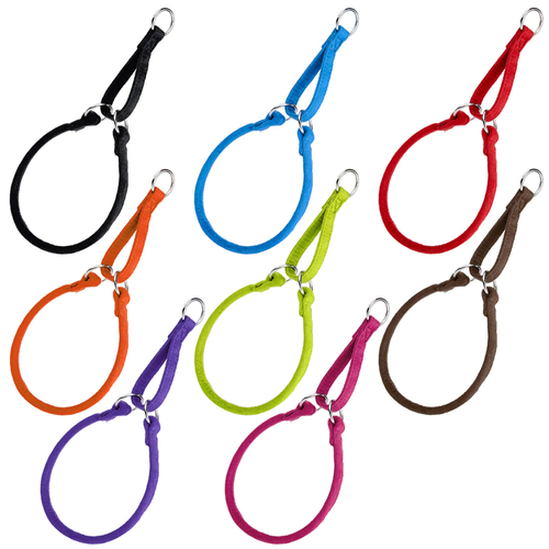 קולר לכלב עם מנגנון חצי חנק עשוי מייקרופייבר רך ואיכותי - FOR DOG TRAINERS- ISRAEL