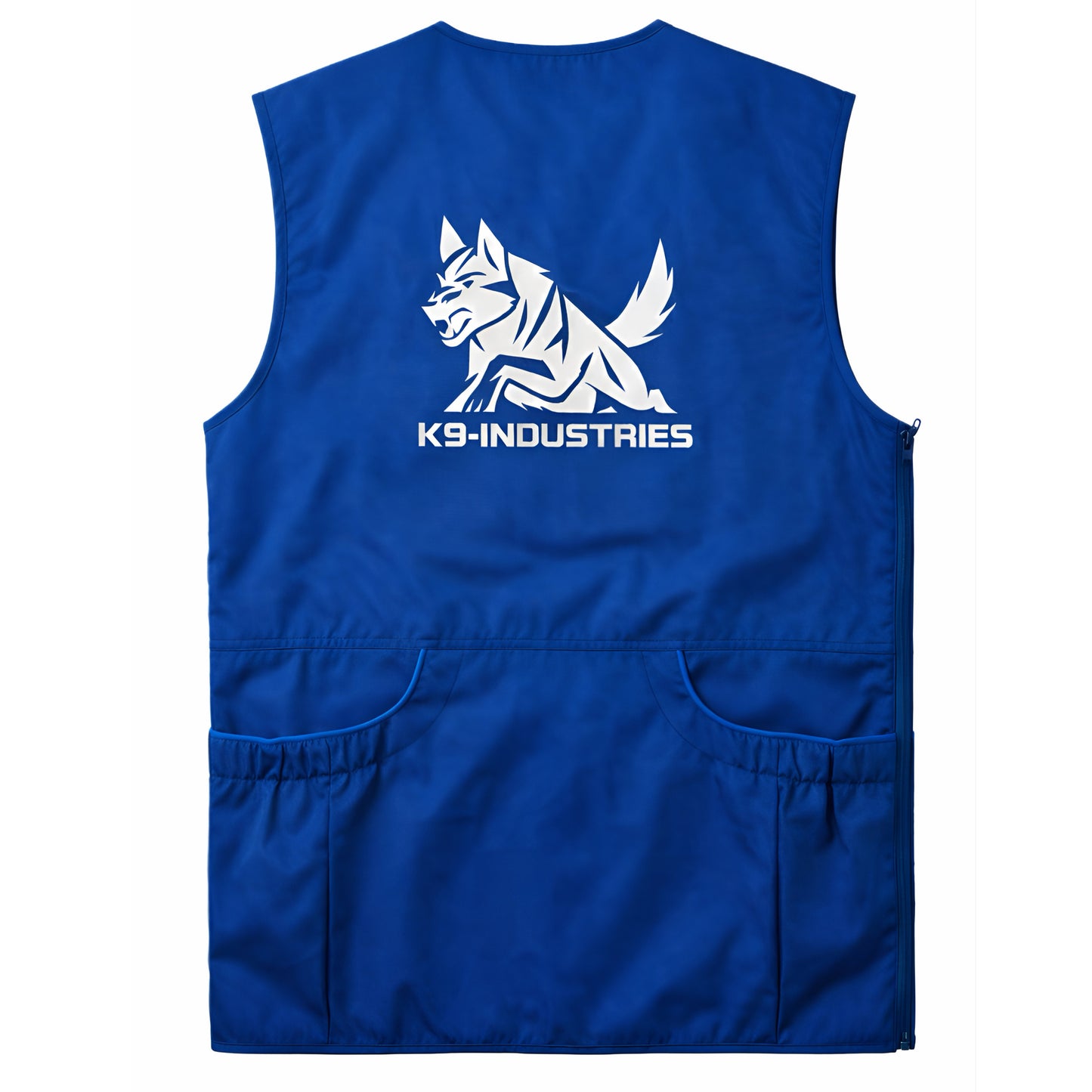 ווסט מקצועי למאלפי כלבים – ווסט אימונים פרקטי, איכותי ועמיד לשימוש יומיומי בצבע כחול