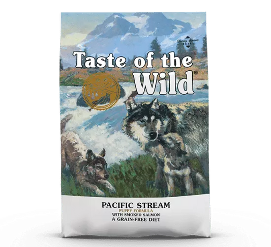 Taste Of The Wild טייסט אוף דה ווילד פסיפיק סטרים גורים סלמון מעושן 12.2 ק"ג