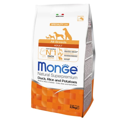 Monge מונג' אדולט ברווז אורז ותפוא 12 ק"ג