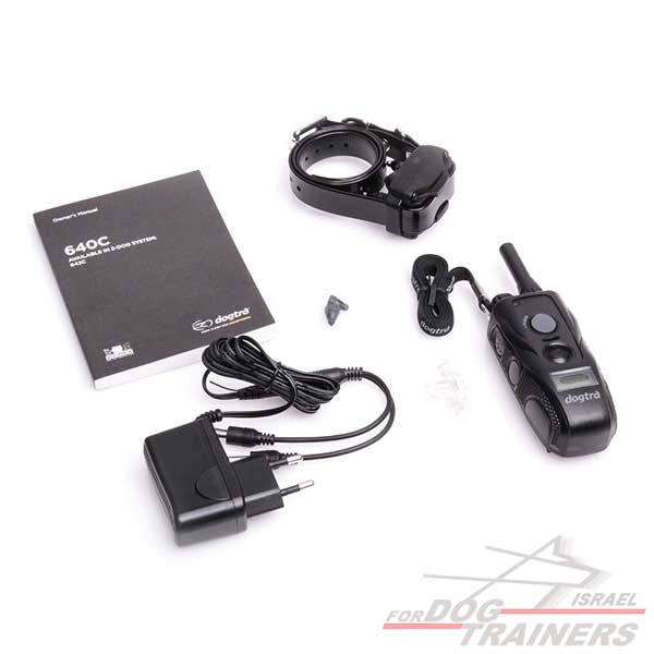 דוגטרה קולר אלקטרוני- קולר אילוף חשמלי Dogtra 640C (280) - FOR DOG TRAINERS- ISRAEL
