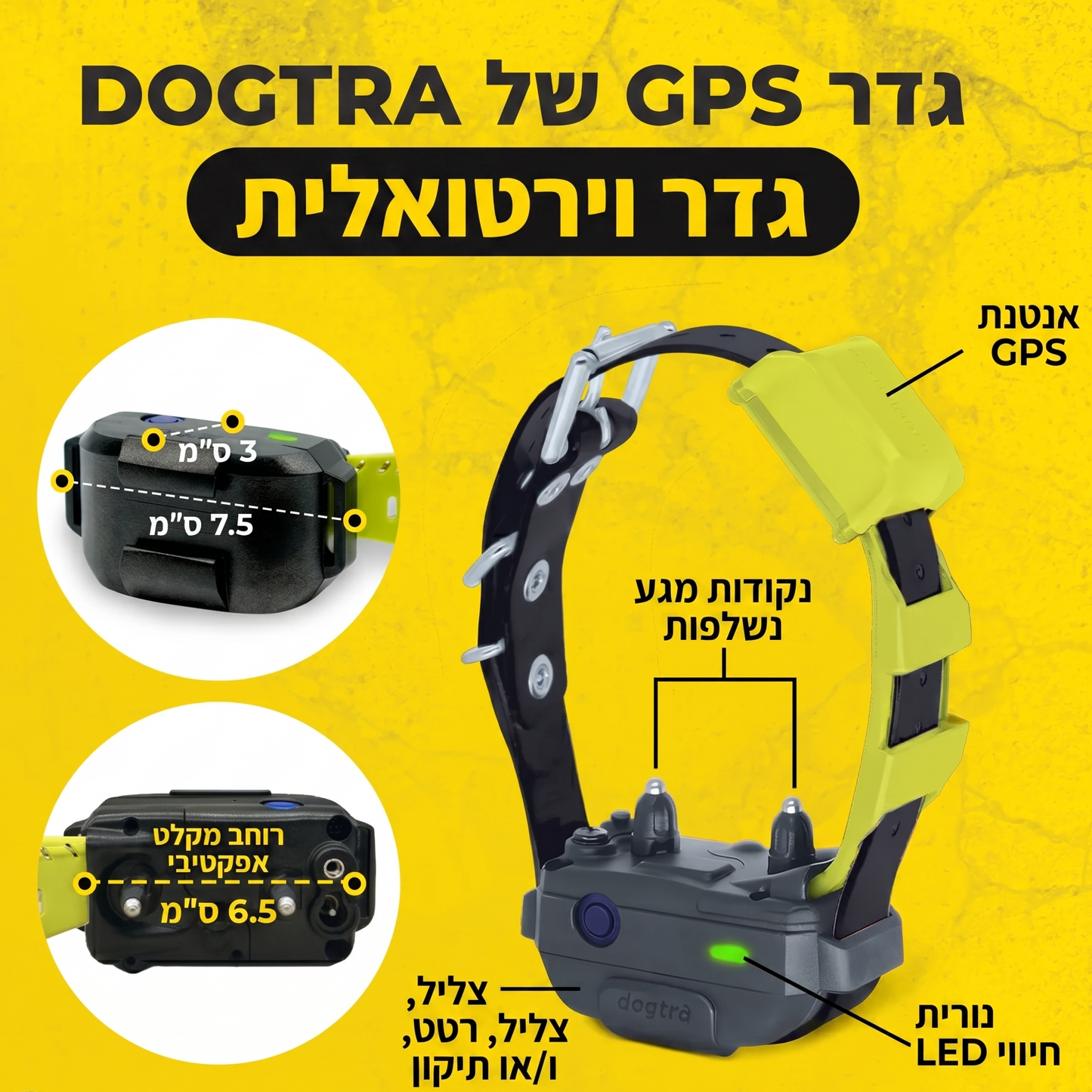 Dogtra GPS Fence - גדר וירטואלית מבוססת GPS לכלב - דוגטרה ישראל