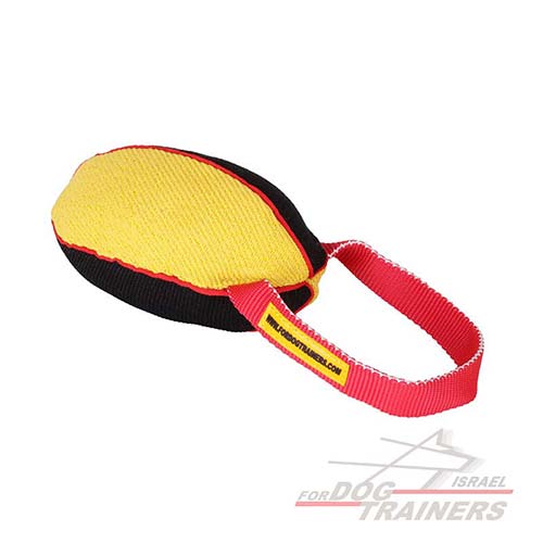 צעצוע נשיכה עם ידית לכלב לאימון ומשחק - FOR DOG TRAINERS- ISRAEL