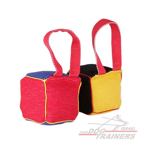 בלוק נשיכה עם ידית לכלב לאימון ומשחק - FOR DOG TRAINERS- ISRAEL