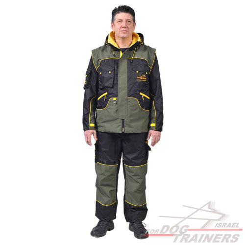 חליפת אילוף מקצועית מוגנת שריטות וקלת משקל - FOR DOG TRAINERS- ISRAEL