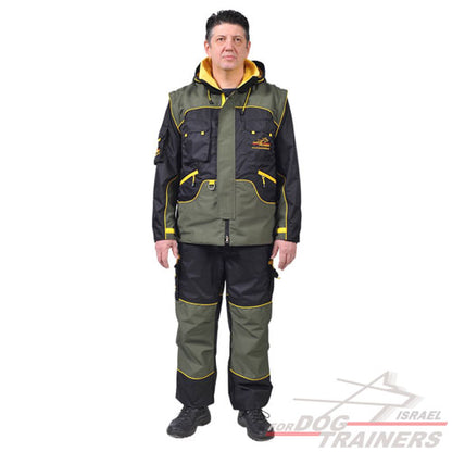חליפת אילוף מקצועית מוגנת שריטות וקלת משקל - FOR DOG TRAINERS- ISRAEL