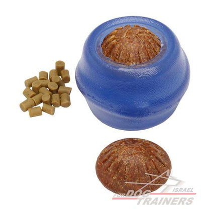 צעצוע דיספנסר פינוקים מגומי מיוחד לגזעי כלבים בינוניים - FOR DOG TRAINERS- ISRAEL