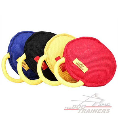 כרית נשיכה לכלב עם ידית מבד פשתן צרפתי - FOR DOG TRAINERS- ISRAEL
