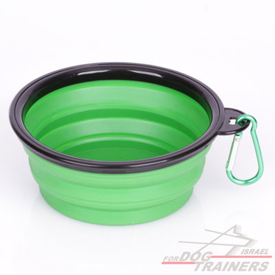 קערת שתייה מתקפלת לטיולים ולים- גודל קטן - FOR DOG TRAINERS- ISRAEL