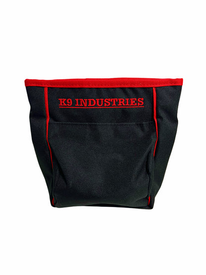 תיק / פאוץ' פינוקים מקצועי עם סגירה מגנטית ומנגנון פתיחה חכם לאילוף כלבים- אדום - FOR DOG TRAINERS- ISRAEL
