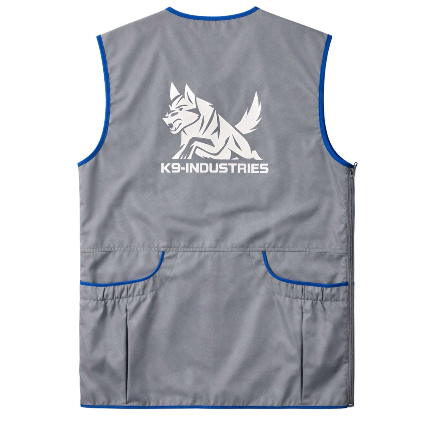 ווסט מקצועי למאלפי כלבים – ווסט אימונים פרקטי, איכותי ועמיד לשימוש יומיומי בצבע אפור