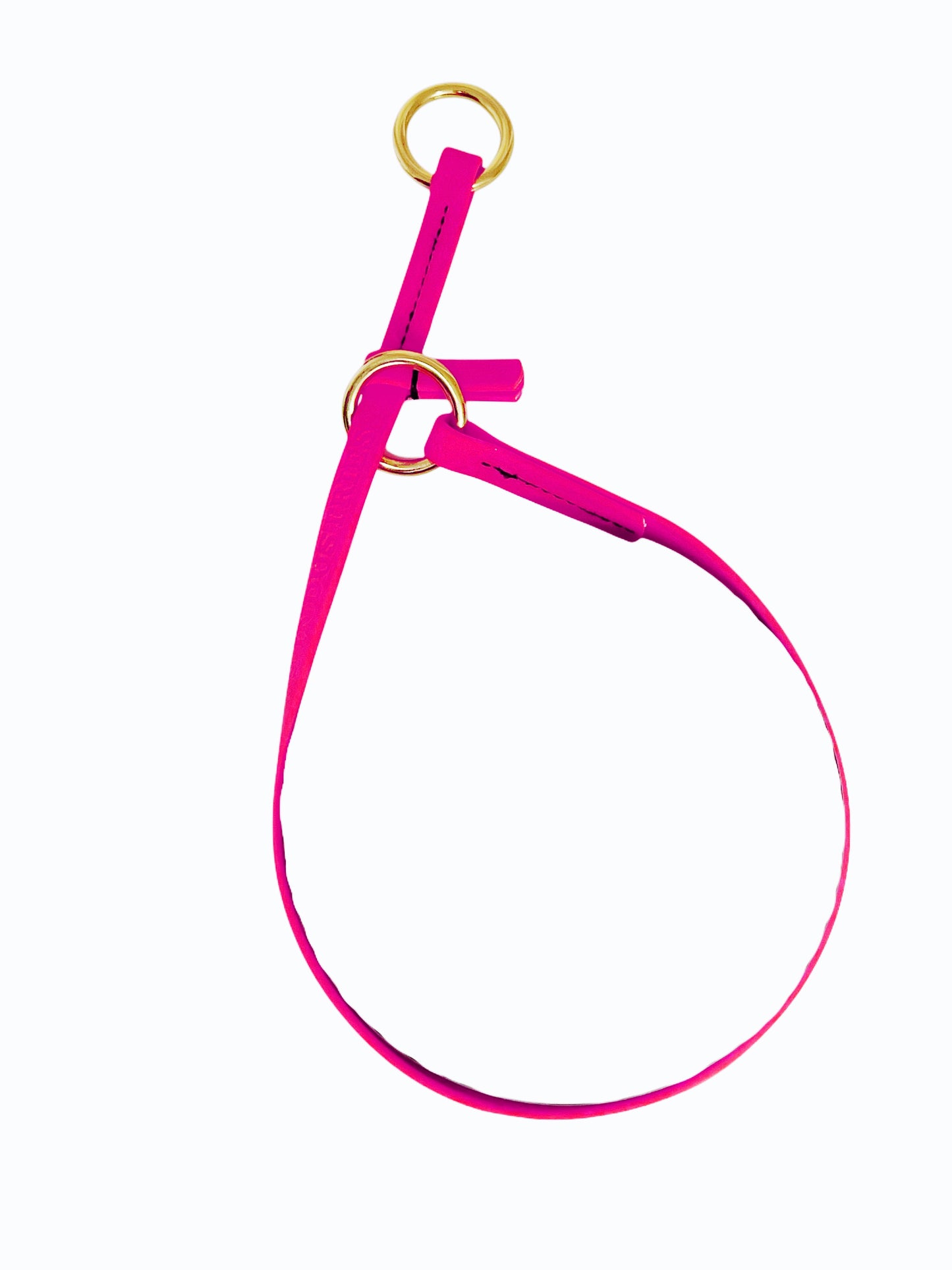 קולר לאסו/ קולר סליפ  לכלב עשוי מביאוטן דק במיוחד 10 מ"מ- -ורוד - FOR DOG TRAINERS- ISRAEL