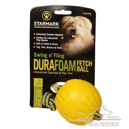כדור ספוג לאימונים ומשחקים עם הכלב 7.5 ס"מ - בינוני - FOR DOG TRAINERS- ISRAEL