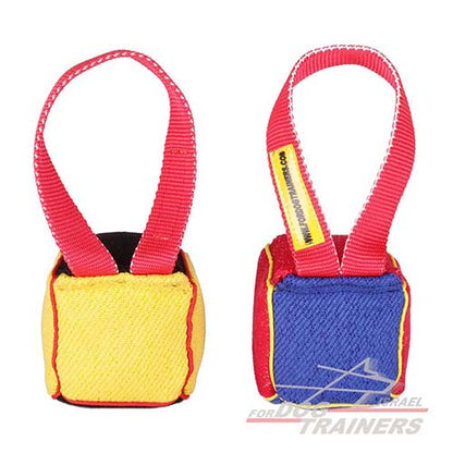 (10* 10* cm) בלוק נשיכה עם ידית לכלב לאימון ומשחק - FOR DOG TRAINERS- ISRAEL