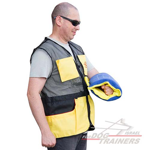 שרוול נשיכה לגורים עשוי מפשתן צרפתי - FOR DOG TRAINERS- ISRAEL