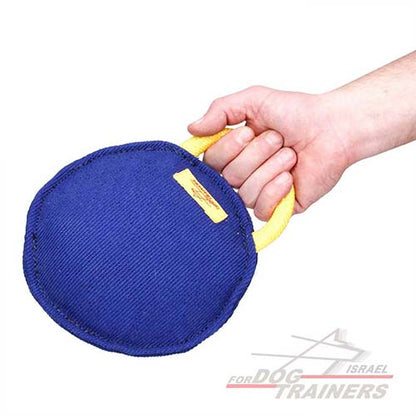 כרית נשיכה לכלב עם ידית מבד פשתן צרפתי - FOR DOG TRAINERS- ISRAEL