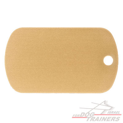 תג שם- דיסקית זהובה - FOR DOG TRAINERS- ISRAEL