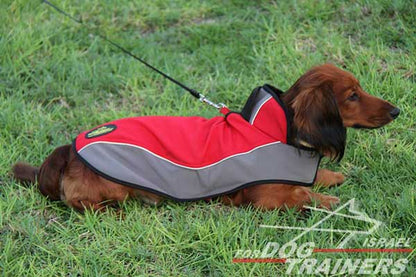 מעיל לכלבים חם לחורף עשוי מניילון לטיולים - FOR DOG TRAINERS- ISRAEL