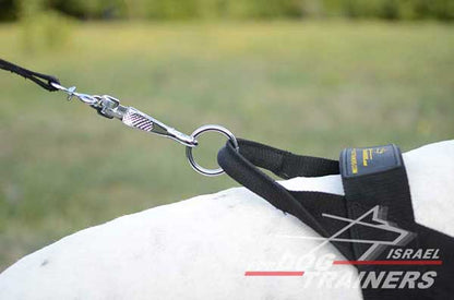 רתמה לכלב מניילון לסחיבה / גרירה, גישוש, חיפוש והצלה ולאימונים - FOR DOG TRAINERS- ISRAEL
