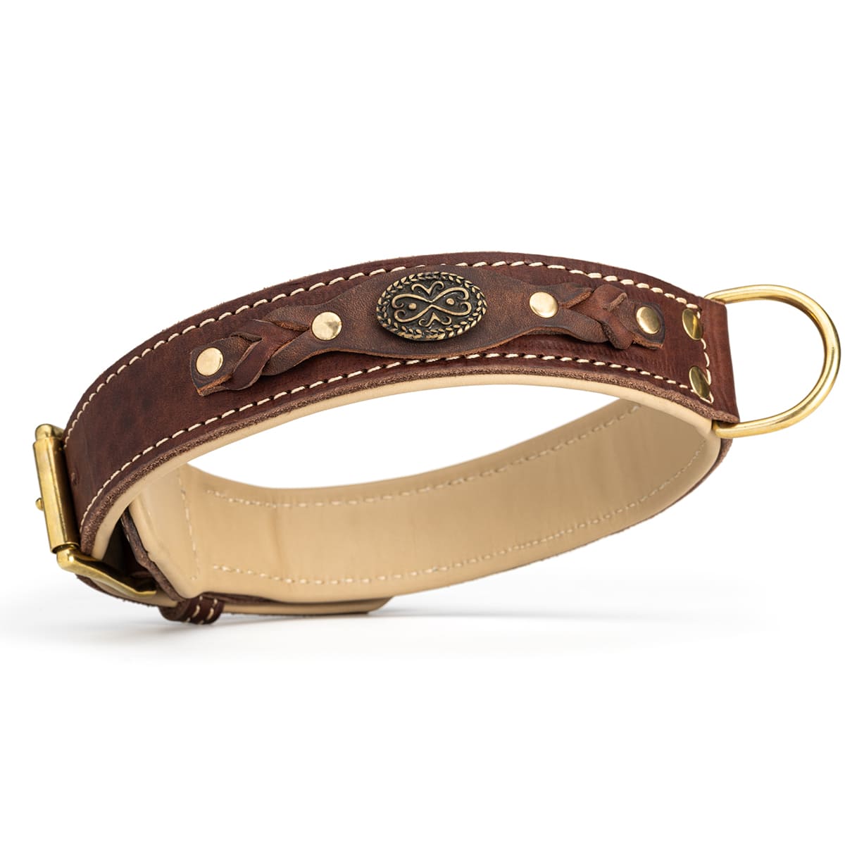 קולר לכלב מעור בסגנון מלכותי אקסקלוסיבי - FOR DOG TRAINERS- ISRAEL