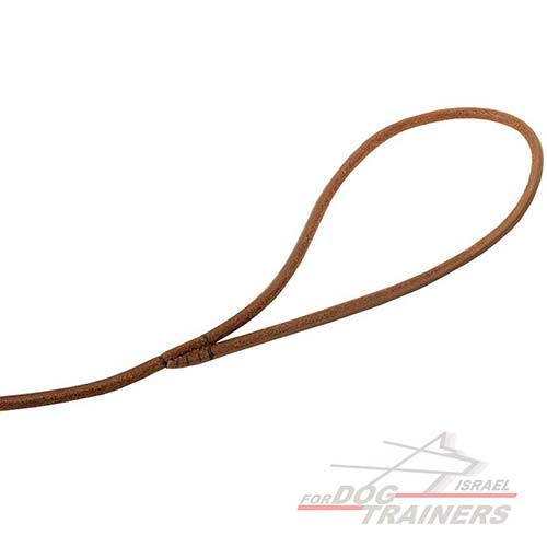 רצועת עור עגולה לתצוגת כלבים - 5 מ"מ - FOR DOG TRAINERS- ISRAEL