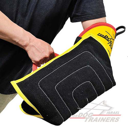 שרוול נשיכה קצר לגורים וכלבים צעירים עשוי מפשתן צרפתי - FOR DOG TRAINERS- ISRAEL