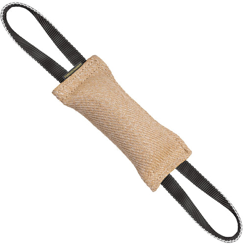 פפירול לכלב מבד יוטה עם 2 ידיות נוחות לאחיזה - FOR DOG TRAINERS- ISRAEL