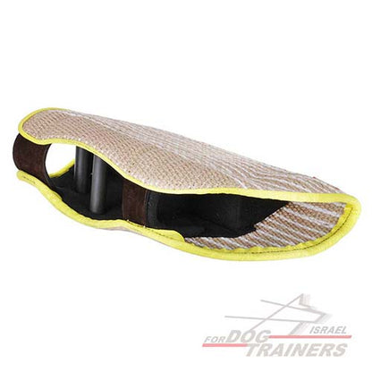 שרוול נשיכה מקצועי לגורים וכלבים בוגרים עשוי מבד יוטה - FOR DOG TRAINERS- ISRAEL