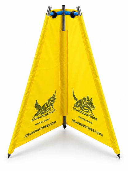 מחסת IGP מיני צהובה 70×120 ס"מ להכנסת גורים לעבודת מחסות - K9 Industries